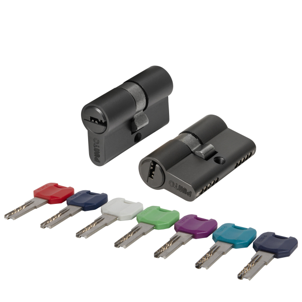 Цилиндровый механизм MaxPro7000Key 52mm (21+10+21) BL черный 7key